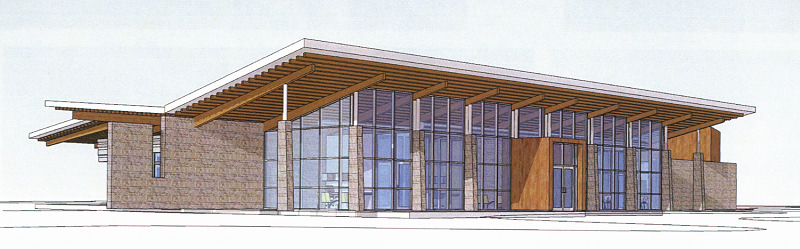 Conceptual drawing of Rice Creek Field Station renovation.