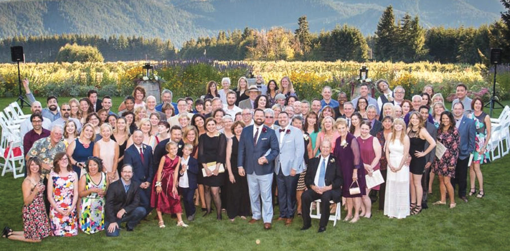 MORRIS-BYARS—George Morris ’97 married Brandon Byars on Sept. 9, 2016, at Gorge Crest Vineyards in Hood River, Ore. They live in Portland, Ore. Among guests in attendance were Todd Bullock ’87 (best man) and Michelle Chappell Webb ’96.