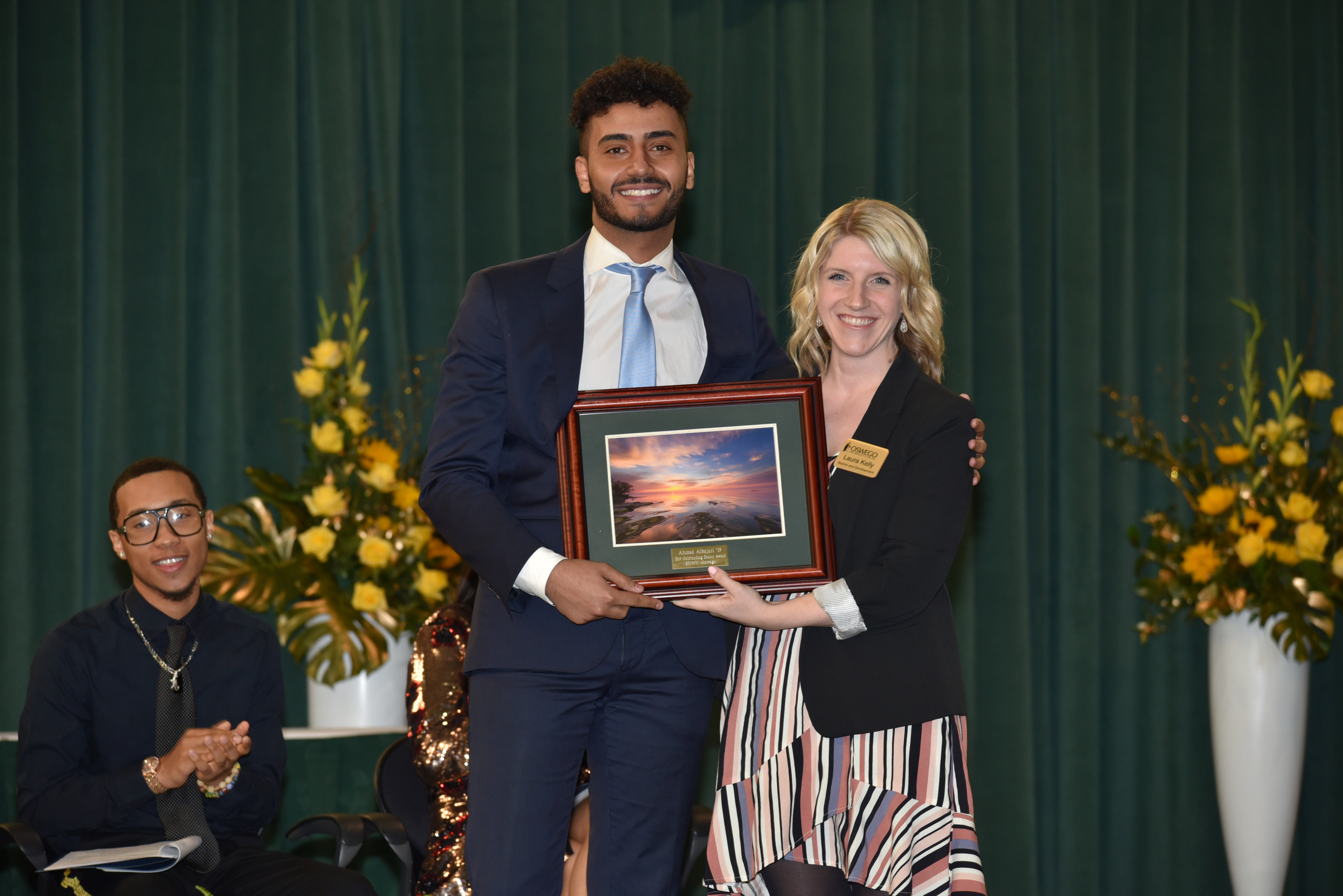 Pictured: Ahmed Albajari at Commencement Eve Dinner and Torchlight Ceremony
