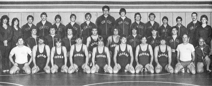 The Oswego State wrestling team- 1984 