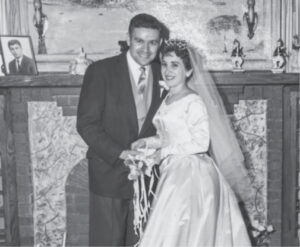 Frank Maraviglia and his wife Gloria on their wedding day. 