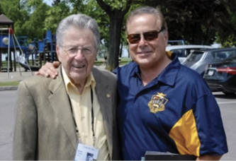 Parker Davis '47 and Jerry Esposito '70, Beta brothers