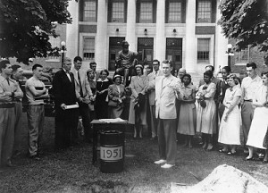 Class of 1951 buries time capsule