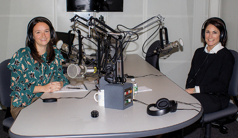 Leah Landry ‘11, producer of the health and wellness radio show Take Care, interviewed Susannah Melchior Schaefer ’90