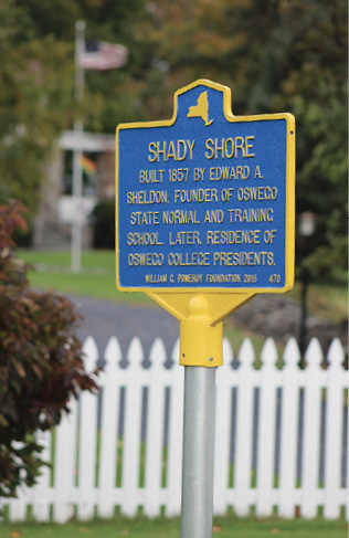 Shady Shore historical land marker